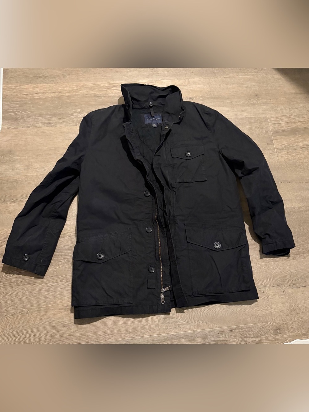 Banana Republic Black Military Field Coat